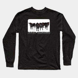 Moory Christmas Heifers Long Sleeve T-Shirt